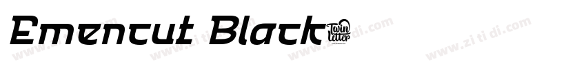 Emencut Black字体转换